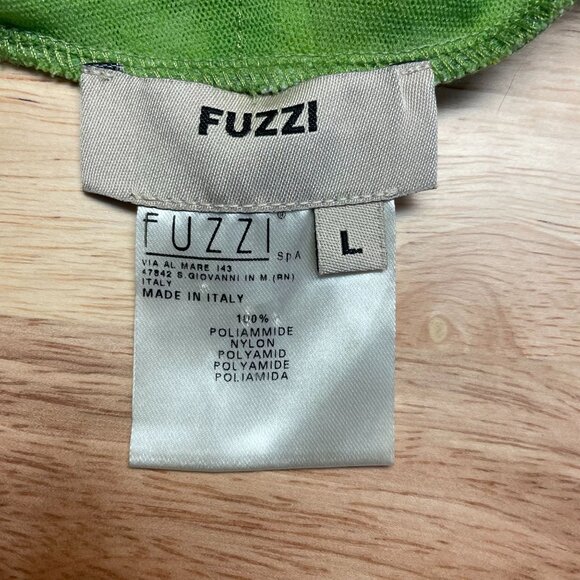 FUZZI Jean Paul Gaultier Art To Wear Y2K Mesh Kimono Top Large Open Tie Front - Picture 8 of 9